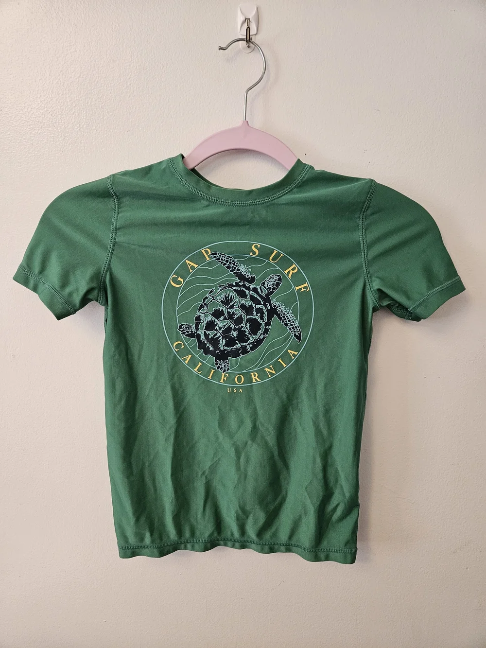 GAP Kids Green Short Sleeve Swim Top